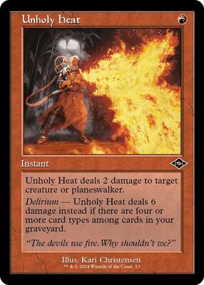 Unholy Heat (Retro Frame) card from Modern Horizons 2