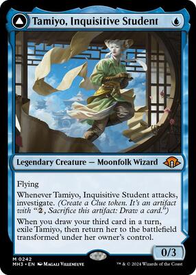 Tamiyo, Inquisitive Student card from Modern Horizons 3