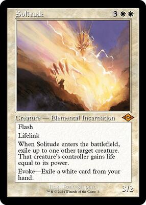 Solitude (Retro Frame) card from Modern Horizons 2