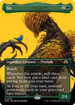 Six (Borderless) card from Modern Horizons 3