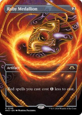 Ruby Medallion (Borderless) card from Modern Horizons 3