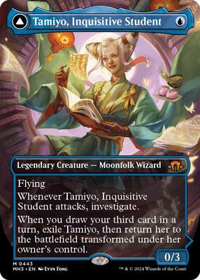 Tamiyo, Inquisitive Student (Borderless) card from Modern Horizons 3