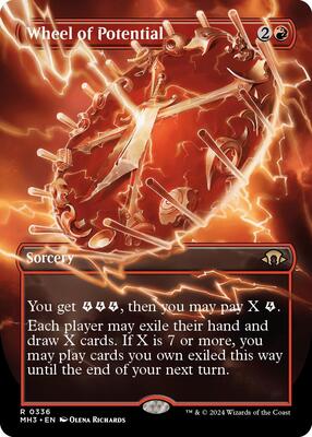 Wheel of Potential (Borderless) card from Modern Horizons 3