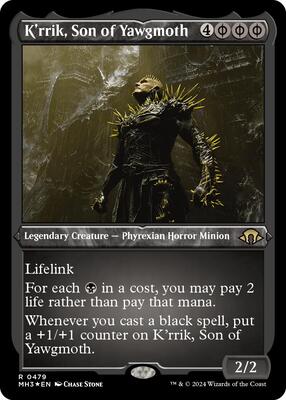K'rrik, Son of Yawgmoth (Foil Etched) card from Modern Horizons 3