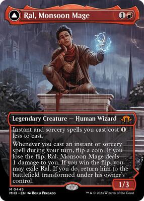 Ral, Monsoon Mage (Borderless) card from Modern Horizons 3