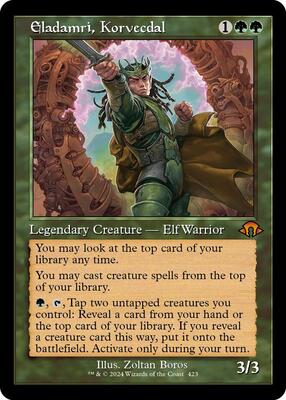 Eladamri, Korvecdal (Retro Frame) card from Modern Horizons 3