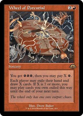 Wheel of Potential (Retro Frame) card from Modern Horizons 3