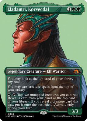 Eladamri, Korvecdal (Borderless) card from Modern Horizons 3