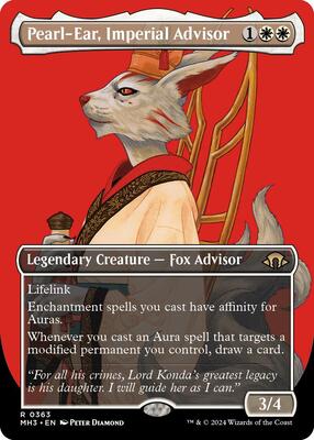 Pearl-Ear, Imperial Advisor (Borderless) card from Modern Horizons 3