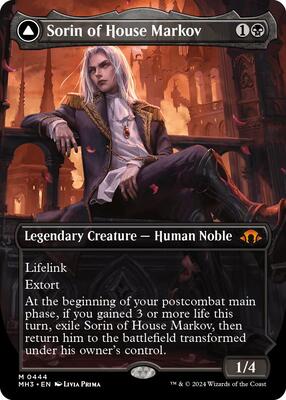 Sorin of House Markov (Borderless) card from Modern Horizons 3