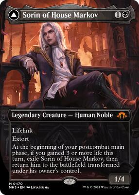 Sorin of House Markov (Borderless) (Textured Foil) card from Modern Horizons 3