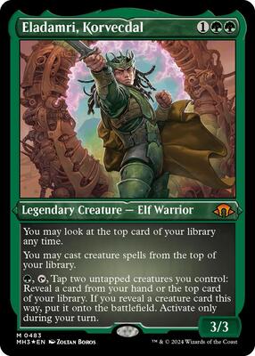 Eladamri, Korvecdal (Foil Etched) card from Modern Horizons 3