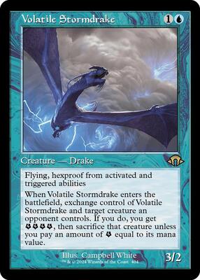 Volatile Stormdrake (Retro Frame) card from Modern Horizons 3