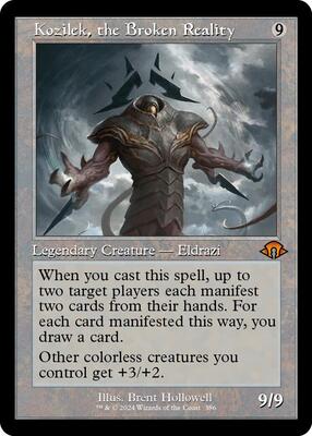 Kozilek, the Broken Reality (Retro Frame) card from Modern Horizons 3