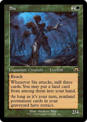 Six (Retro Frame) card from Modern Horizons 3