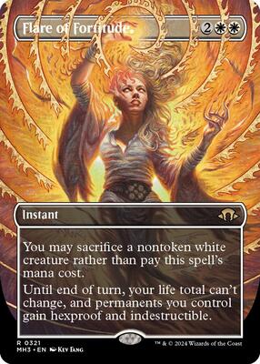Flare of Fortitude (Borderless) card from Modern Horizons 3