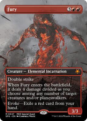 Fury (Borderless) card from Special Guests