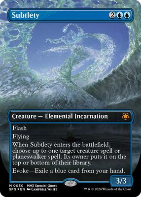 Subtlety (Borderless) (Textured Foil) card from Special Guests