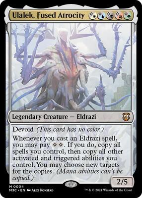 Ulalek, Fused Atrocity card from Commander: Modern Horizons 3