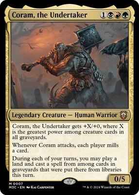 Coram, the Undertaker card from Commander: Modern Horizons 3