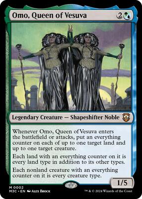 Omo, Queen of Vesuva card from Commander: Modern Horizons 3