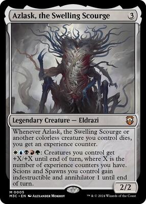 Azlask, the Swelling Scourge card from Commander: Modern Horizons 3