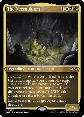 The Necrobloom (Foil Etched) card from Modern Horizons 3
