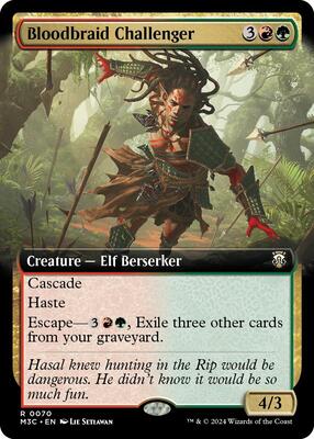 Bloodbraid Challenger (Extended Art) card from Commander: Modern Horizons 3