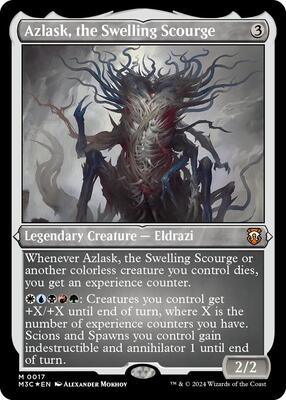 Azlask, the Swelling Scourge (Foil Etched) card from Commander: Modern Horizons 3