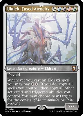 Ulalek, Fused Atrocity (Foil Etched) card from Commander: Modern Horizons 3
