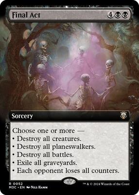 Final Act (Extended Art) (Ripple Foil) card from Commander: Modern Horizons 3