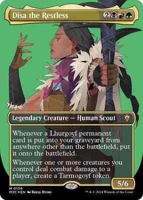 Disa the Restless (Borderless) (Ripple Foil) card from Commander: Modern Horizons 3