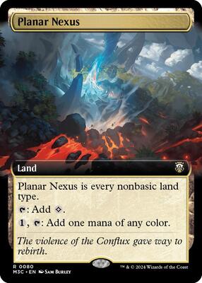Planar Nexus (Extended Art) (Ripple Foil) card from Commander: Modern Horizons 3
