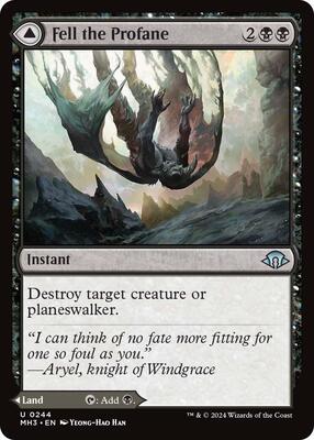 Fell the Profane card from Modern Horizons 3