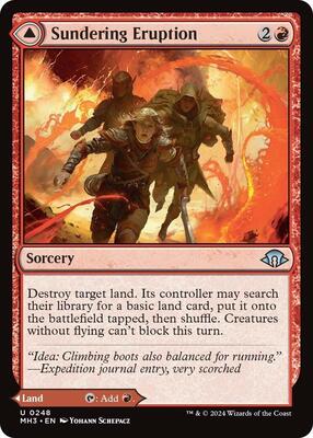 Sundering Eruption card from Modern Horizons 3