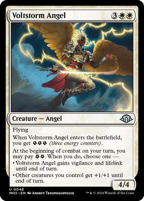 Voltstorm Angel card from Modern Horizons 3