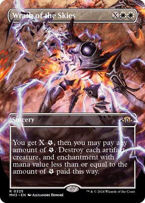 Wrath of the Skies (Borderless) card from Modern Horizons 3