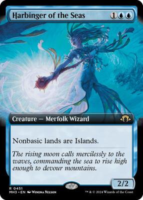 Harbinger of the Seas (Extended Art) card from Modern Horizons 3