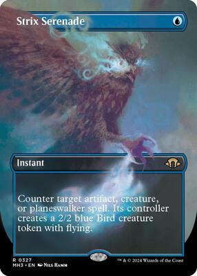 Strix Serenade (Borderless) card from Modern Horizons 3