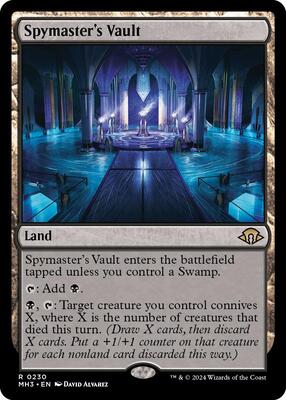 Spymaster's Vault card from Modern Horizons 3