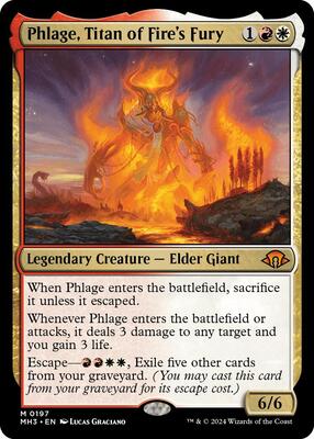 Phlage, Titan of Fire's Fury card from Modern Horizons 3