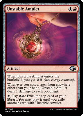 Unstable Amulet card from Modern Horizons 3