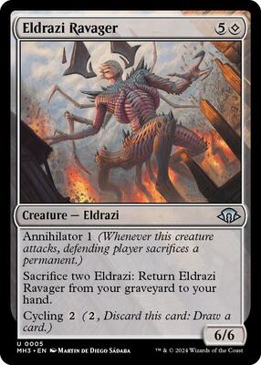 Eldrazi Ravager card from Modern Horizons 3