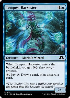 Tempest Harvester card from Modern Horizons 3