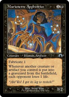 Marionette Apprentice (Retro Frame) card from Modern Horizons 3