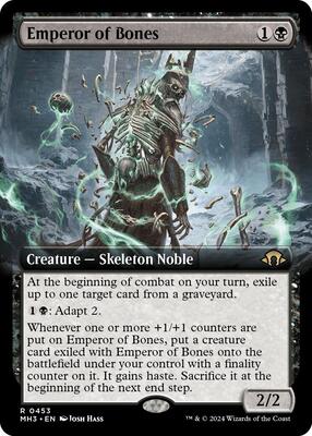 Emperor of Bones (Extended Art) card from Modern Horizons 3