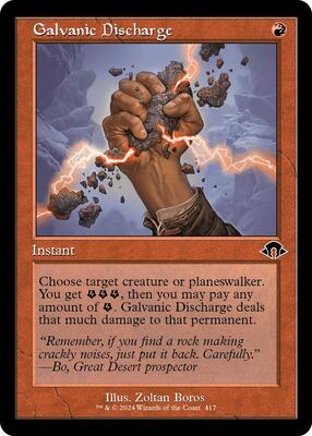 Galvanic Discharge (Retro Frame) card from Modern Horizons 3