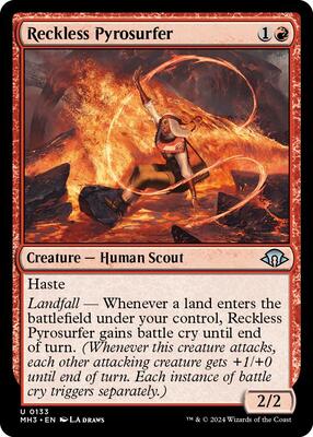 Reckless Pyrosurfer card from Modern Horizons 3