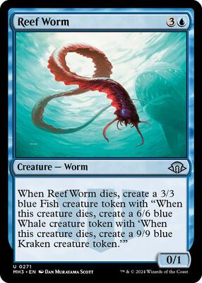 Reef Worm card from Modern Horizons 3