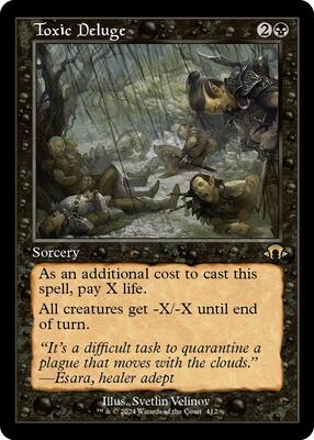Toxic Deluge (Retro Frame) card from Modern Horizons 3